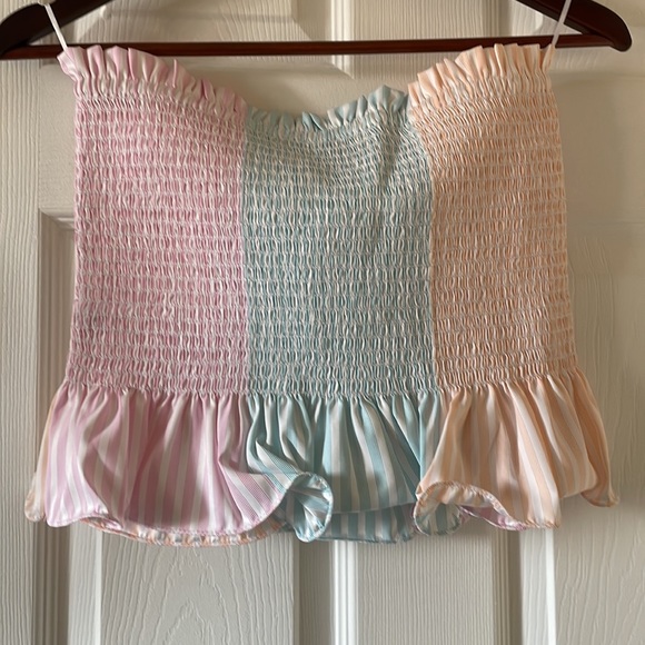 Petersyn X Revolve Marianna tube top in tutti strapless smocked - Picture 8 of 9